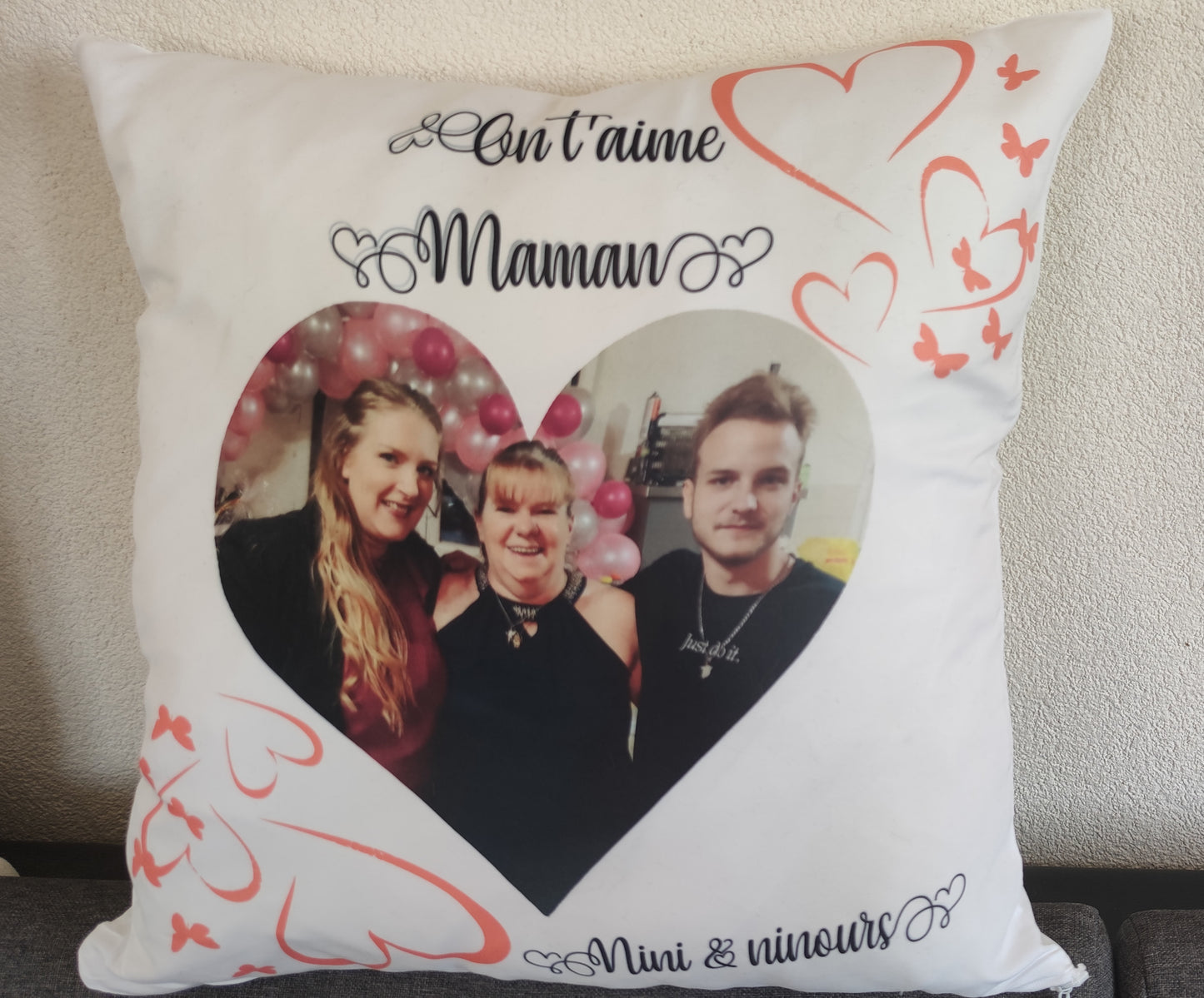 Coussin personnalisé photo