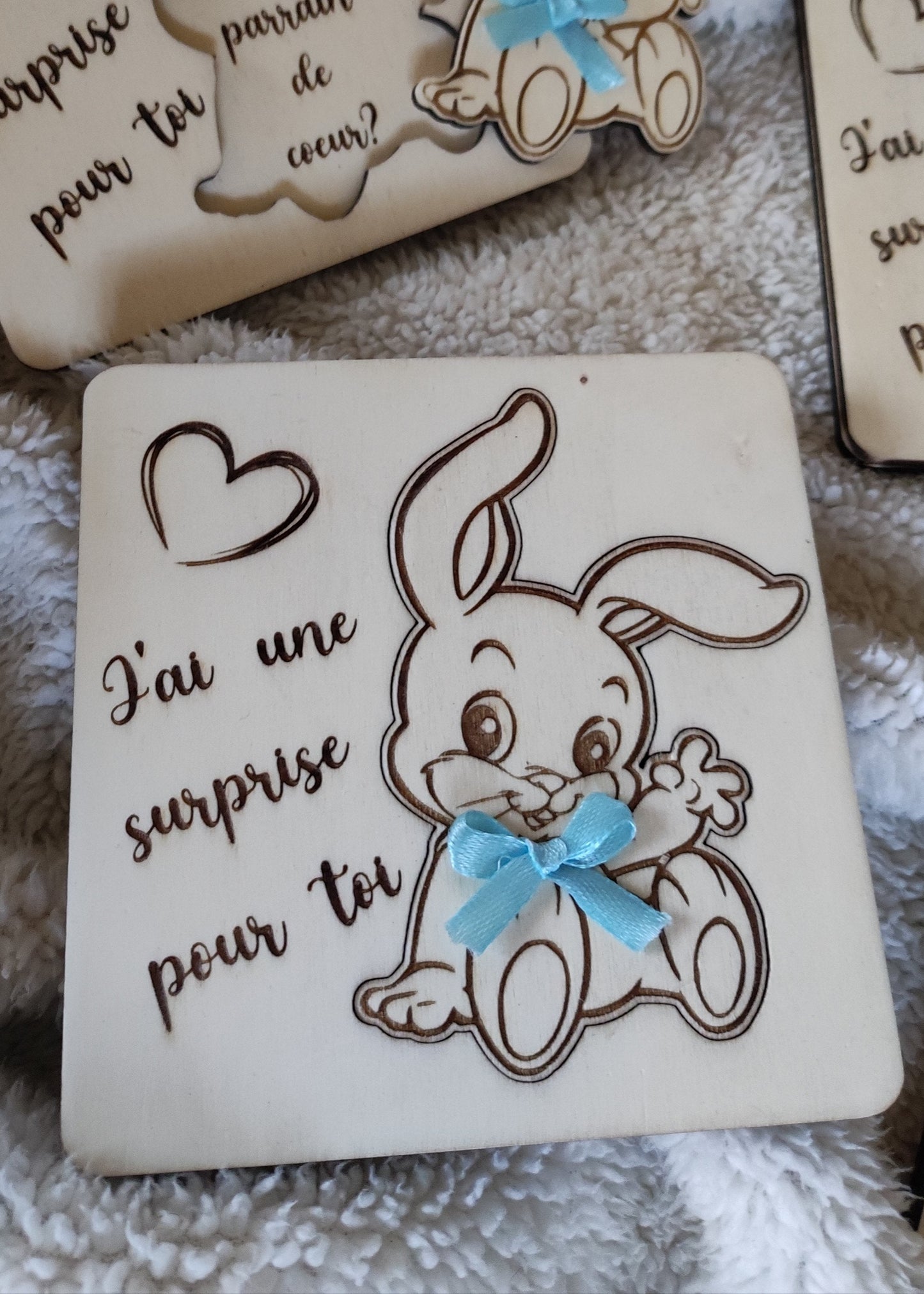Carte surprise parrain/marraine