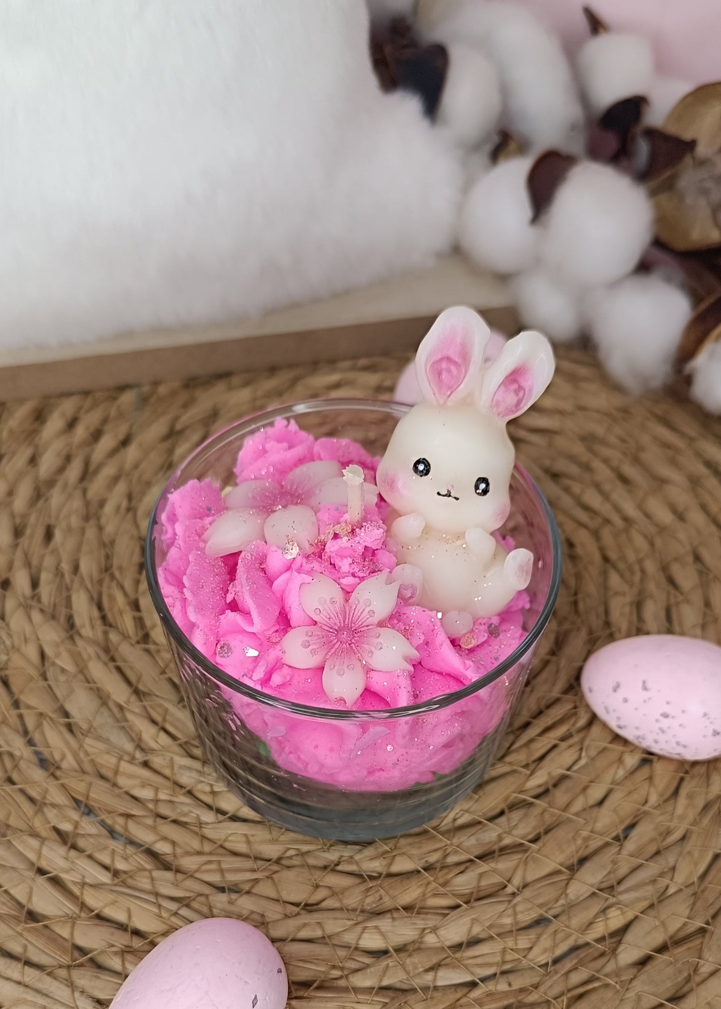 Bougie parfumée "lapinou" - Chocolat noisette
