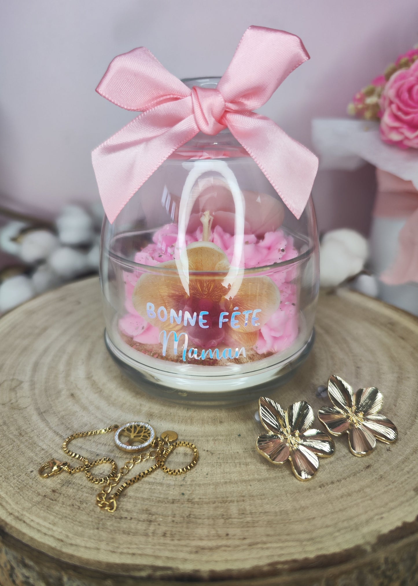 Bougie bijou Orchidée - parfum vanille orchidée