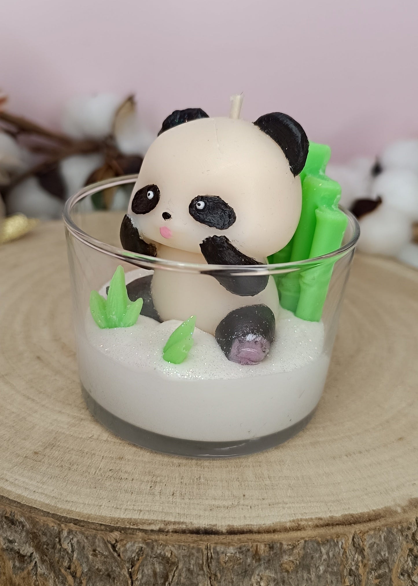 Bougie parfumée "Panda" - parfum Poire freesia