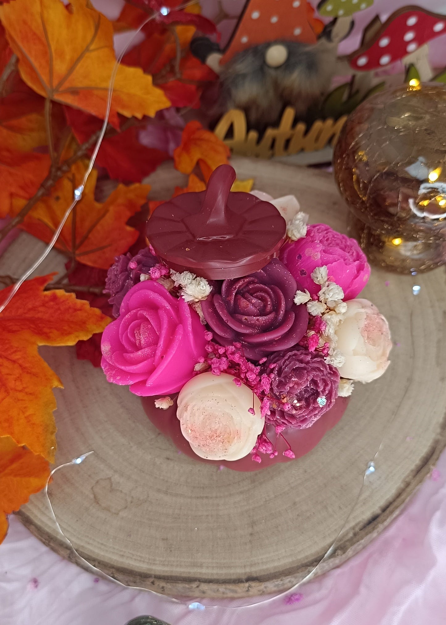 Bouquet parfumée "citrouille girly" - parfum cerise noire explosive