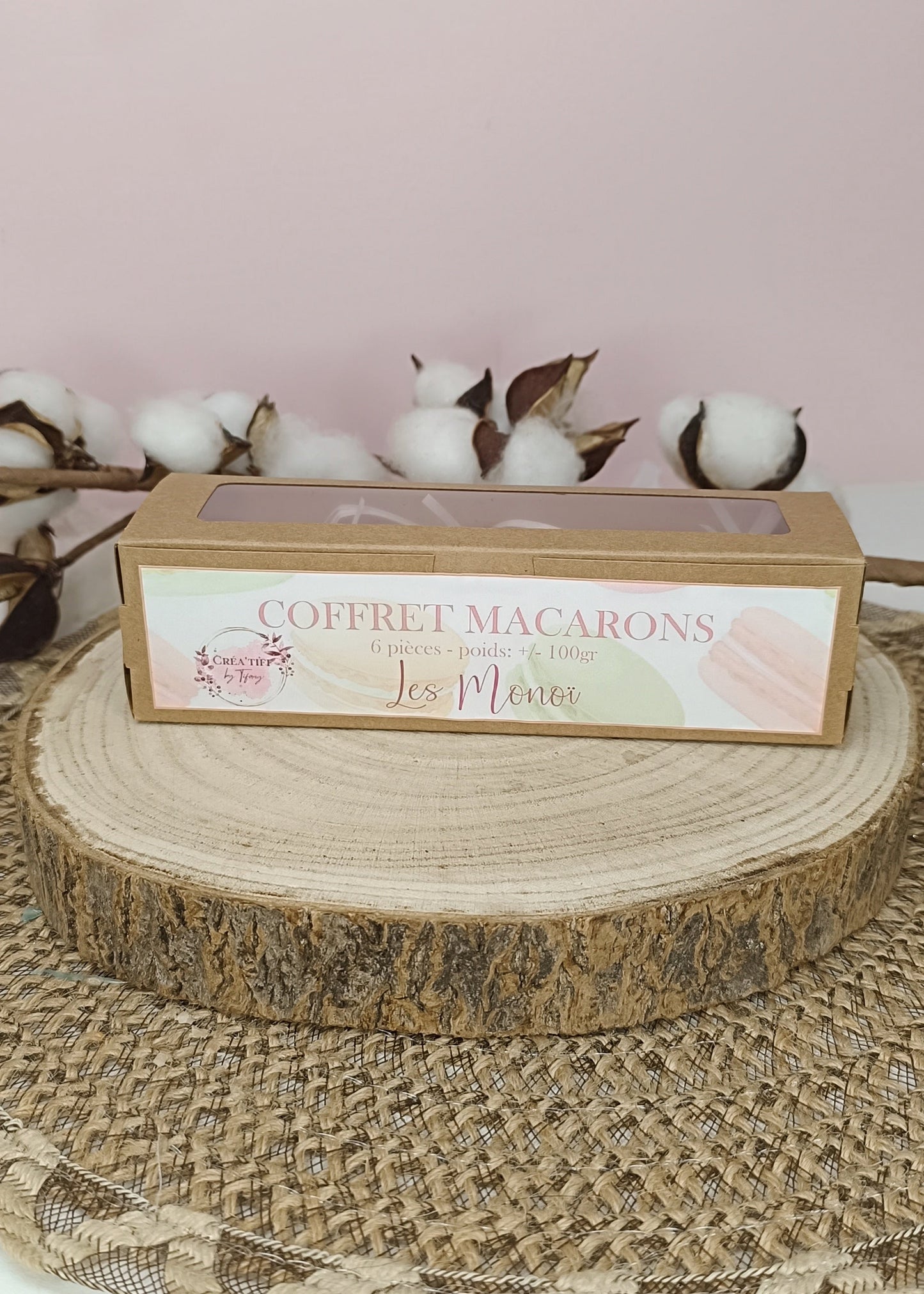 Coffret macarons "les monoï"