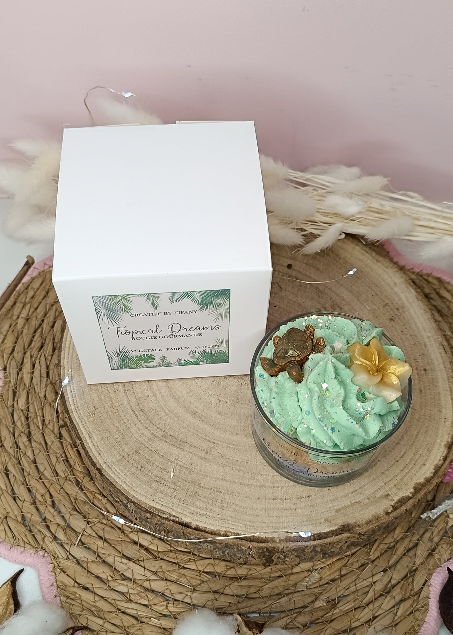Bougie parfumée "sous l'océan" - parfum Tropical Dreams