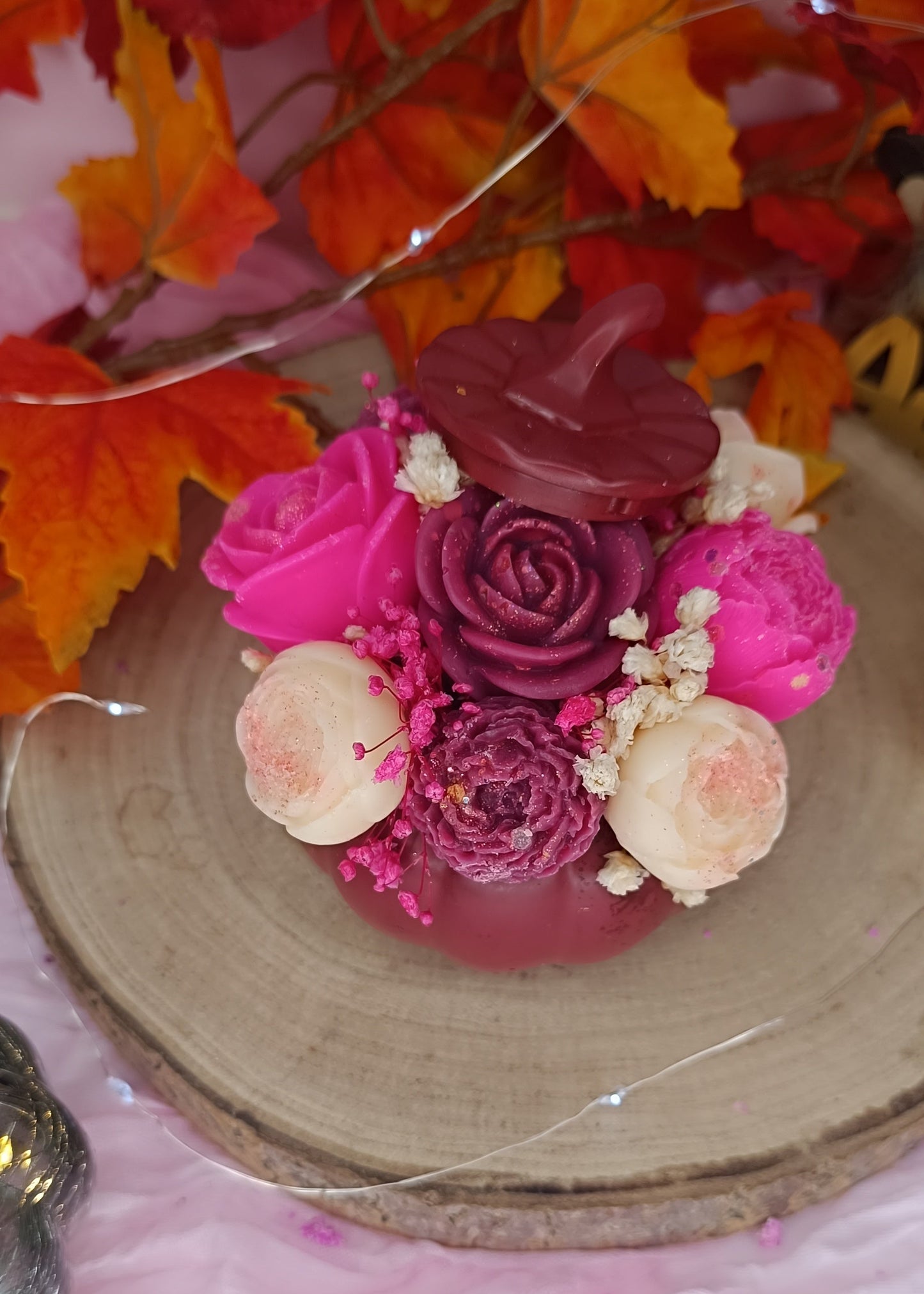 Bouquet parfumée "citrouille girly" - parfum cerise noire explosive