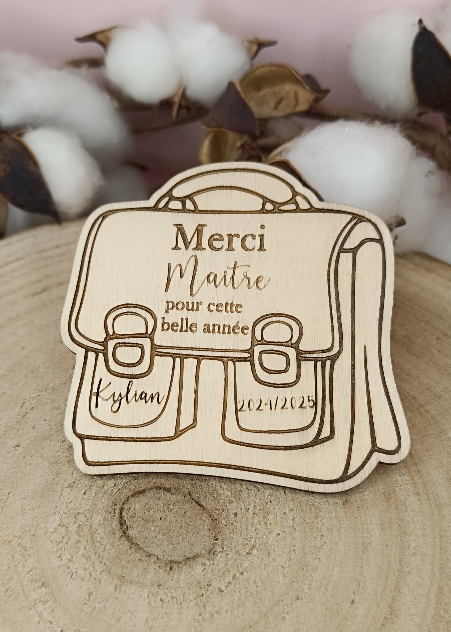 Magnet en bois Maître, Maîtresse, Atsem, ect ...