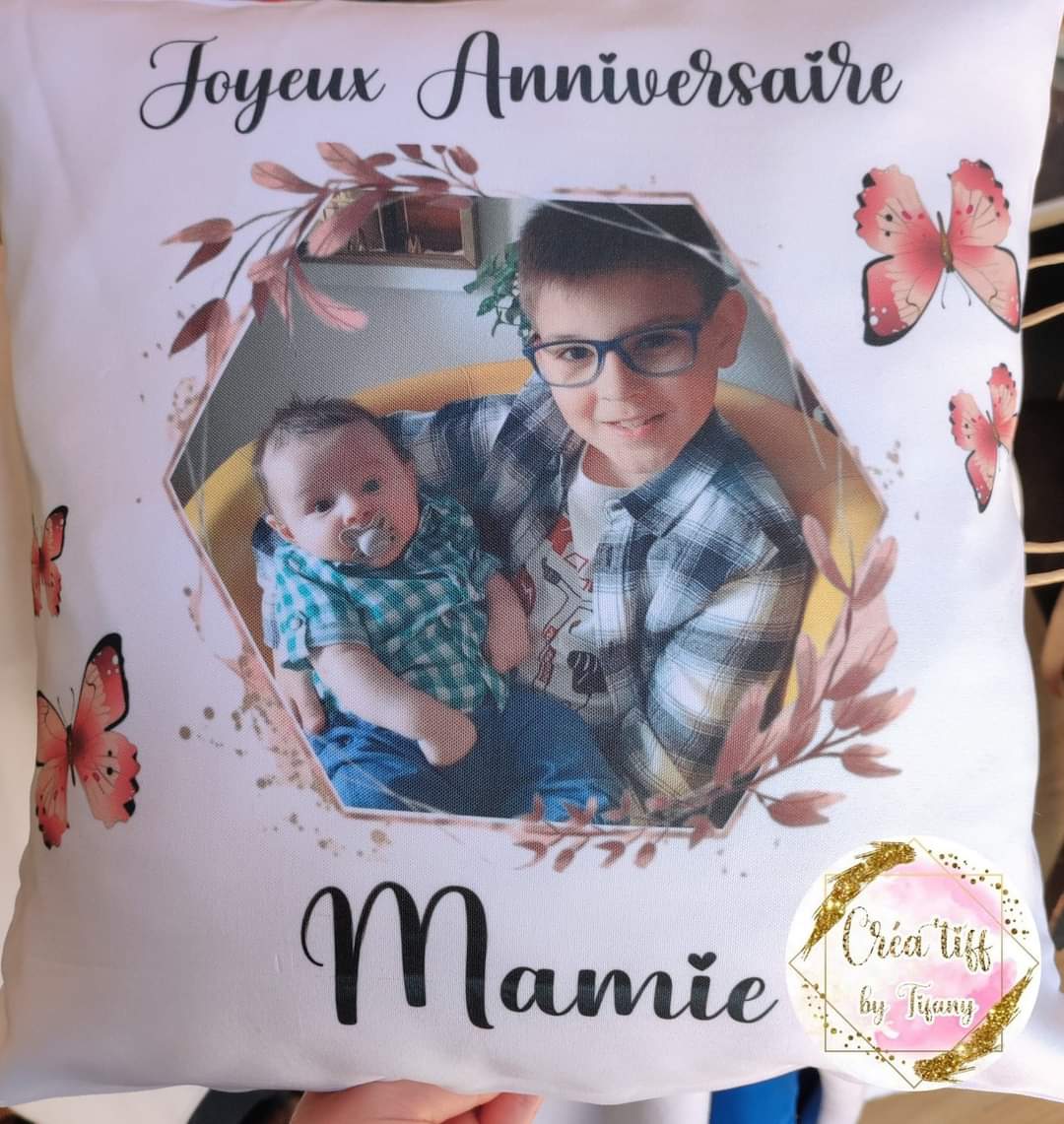 Coussin personnalisé photo