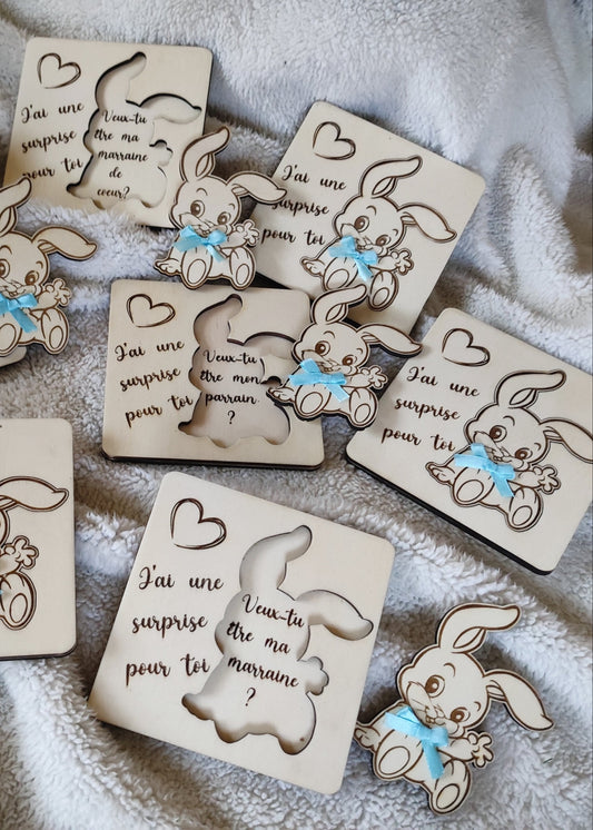 Carte surprise parrain/marraine