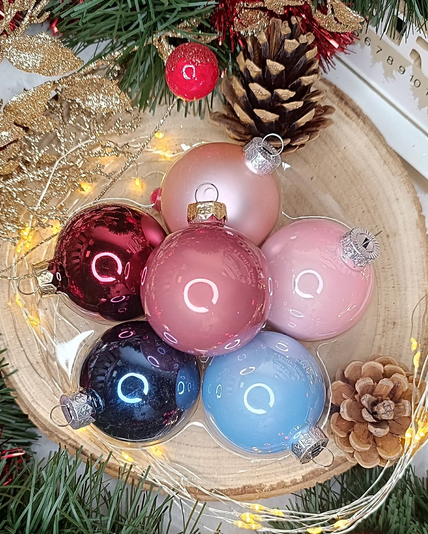 Boule de Noël personnalisée en verre