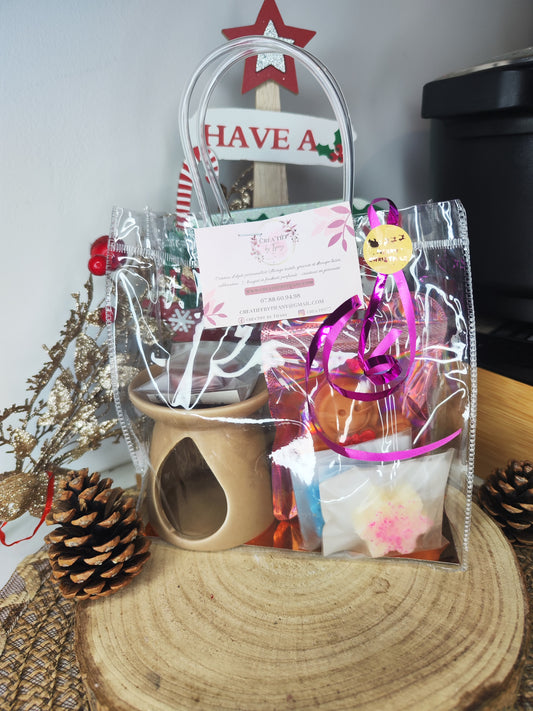 Coffret de Noël - brûle-parfum et fondants