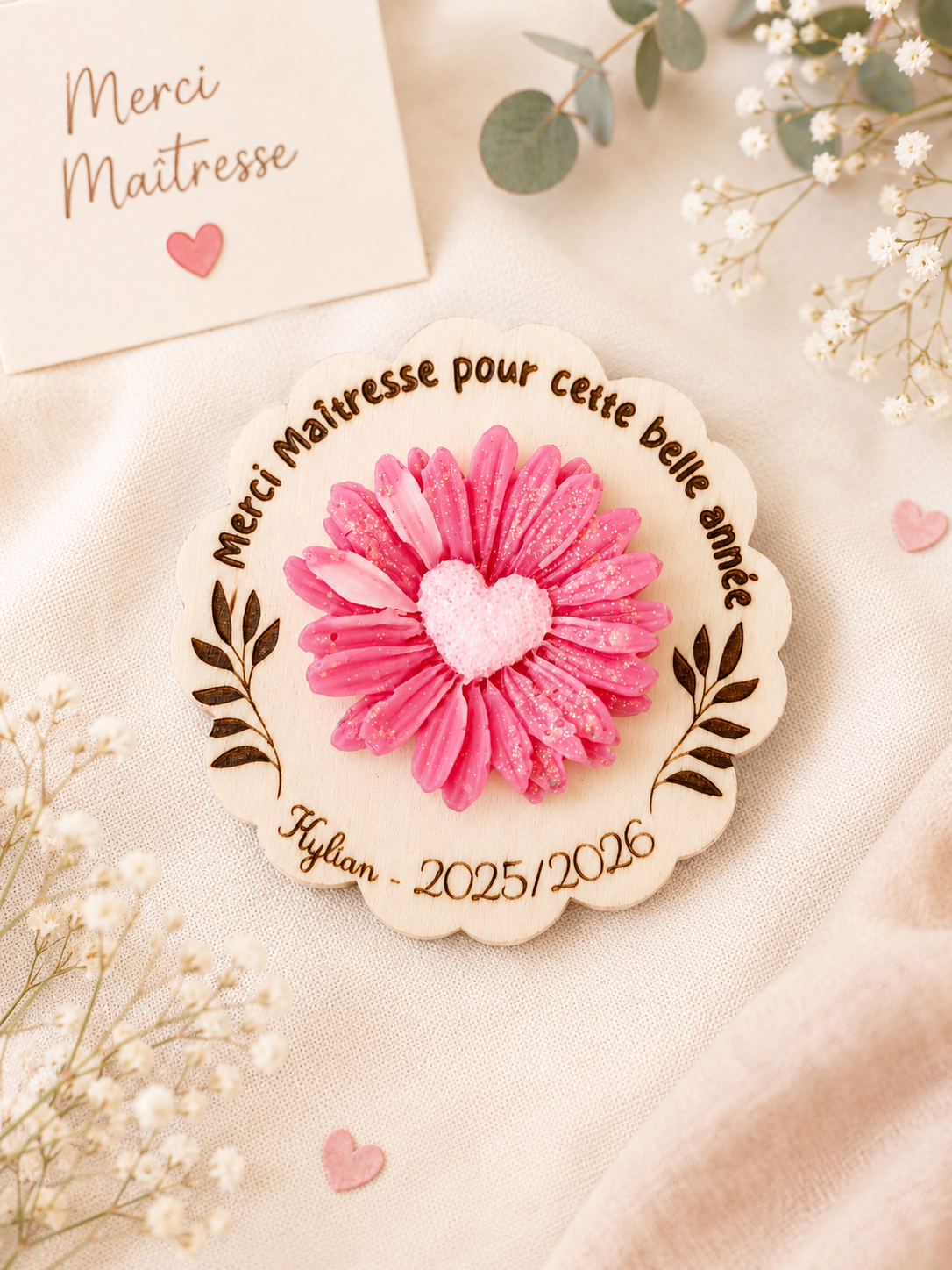 Magnet & fondant parfumé - Merci maîtresse