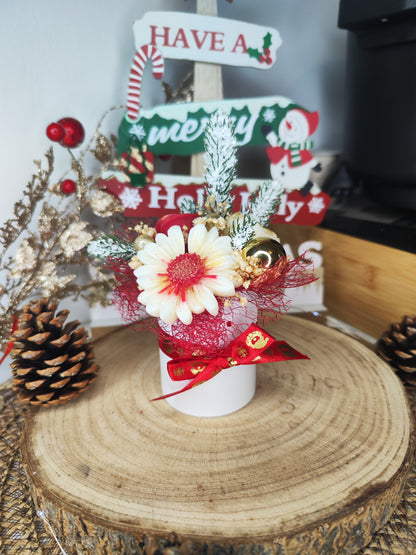 Mini bouquet parfumé "Noël chic" - parfum au choix