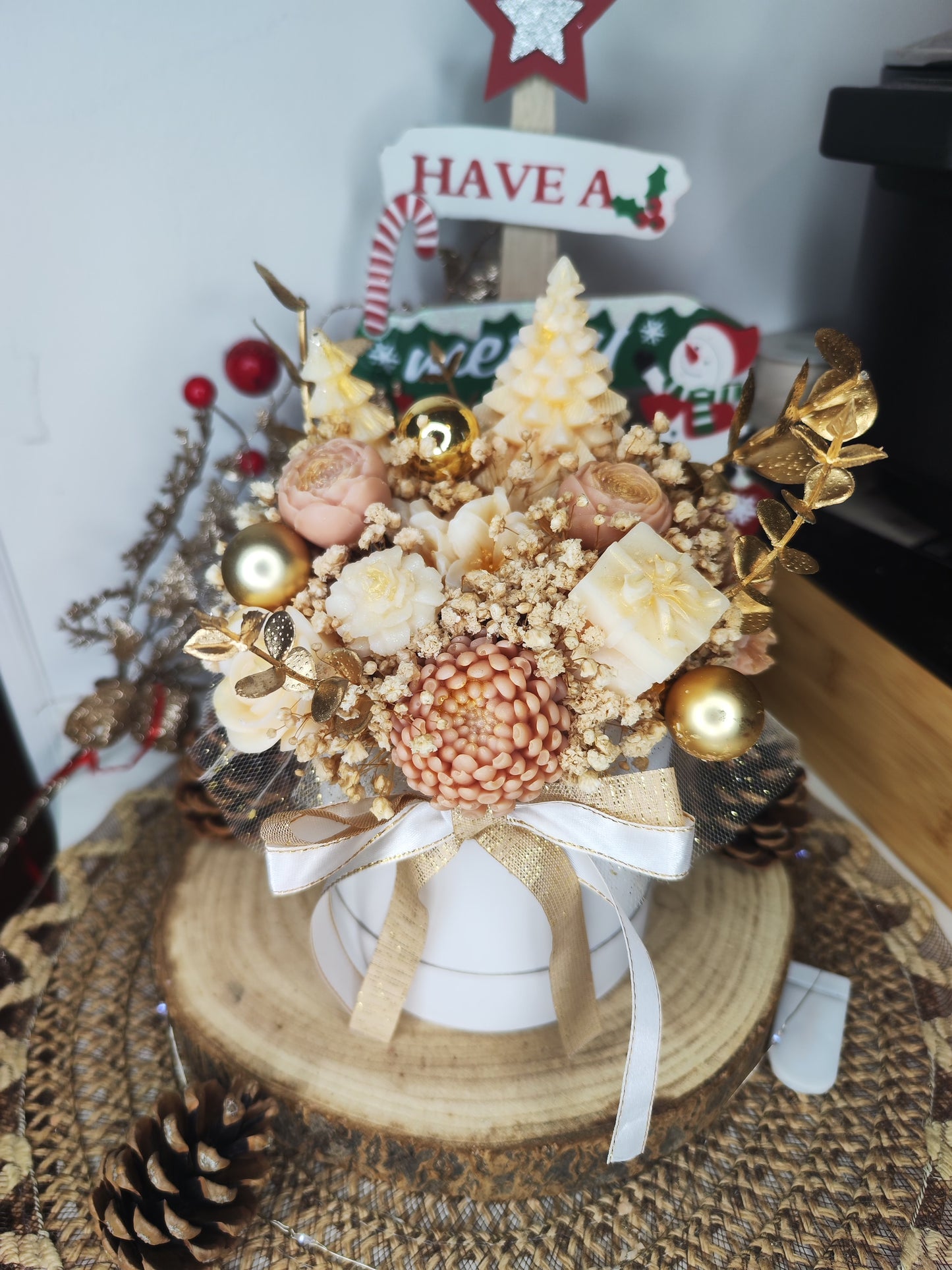 Bouquet parfumé "Hiver Scandinave" - parfum au choix