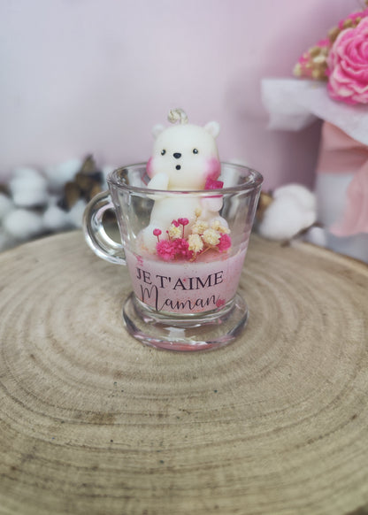 Mini bougie ourson