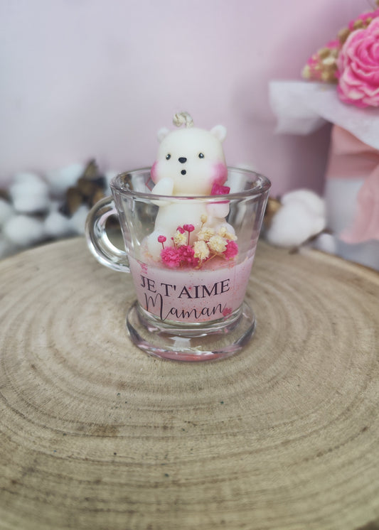 Mini bougie ourson