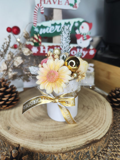 Mini bouquet parfumé "Noël chic" - parfum au choix