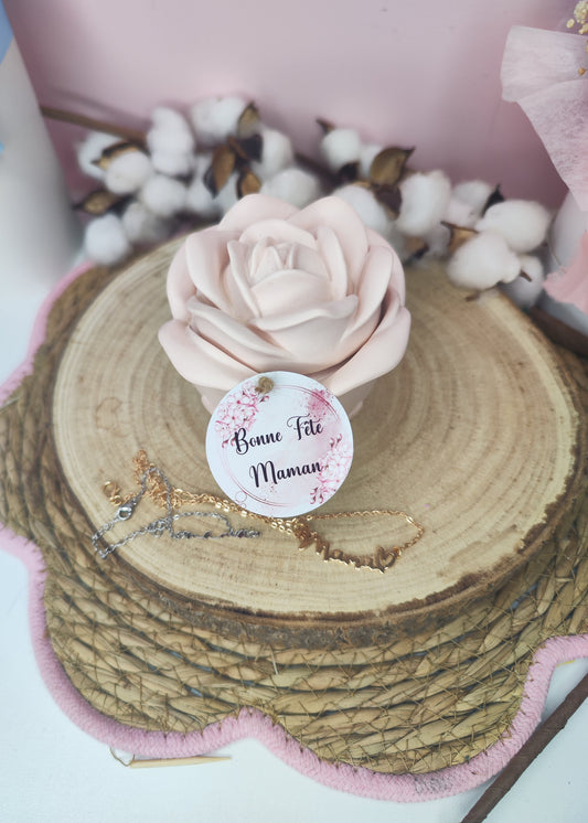 Bougie bijoux "Rosa"