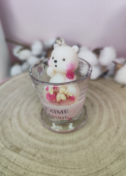 Mini bougie ourson
