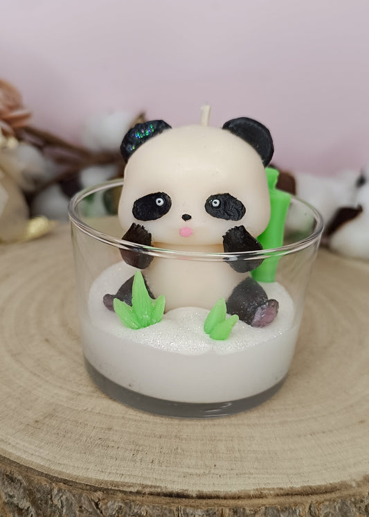 Bougie parfumée "Panda" - parfum Poire freesia