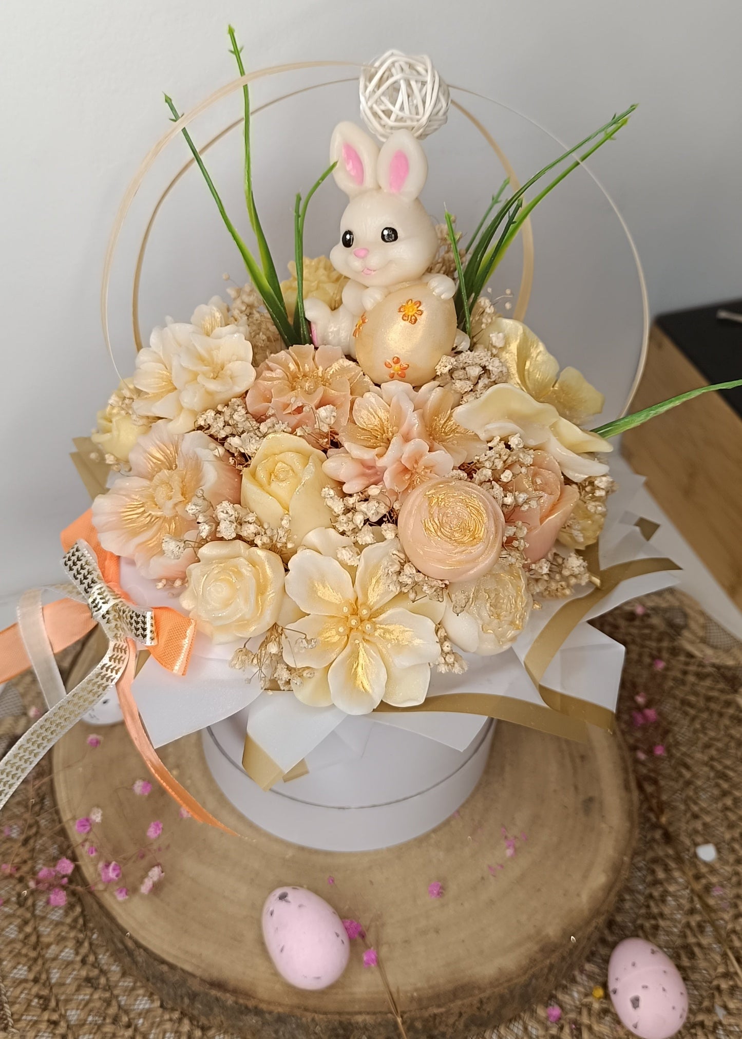 Gros bouquet parfumé "easter bunny" - parfum au choix