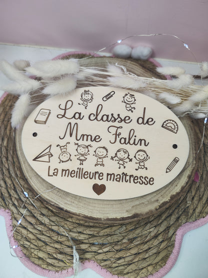 Plaque de porte MAÎTRESSE/ MAÎTRE