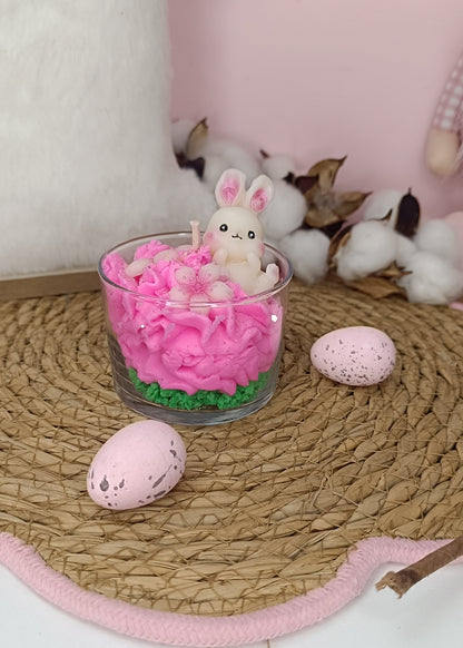 Bougie parfumée "lapinou" - Chocolat noisette