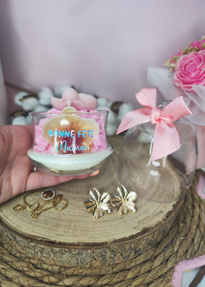 Bougie bijou Orchidée - parfum vanille orchidée