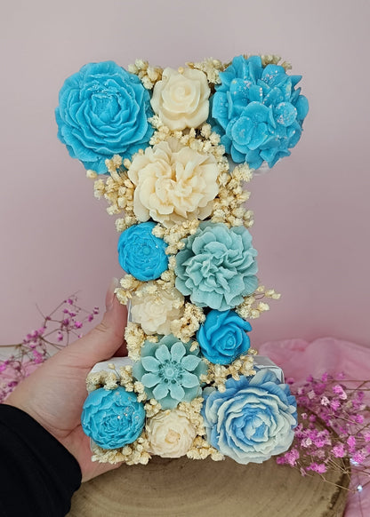 Bouquet parfumé "lettre initiale" - parfum au choix