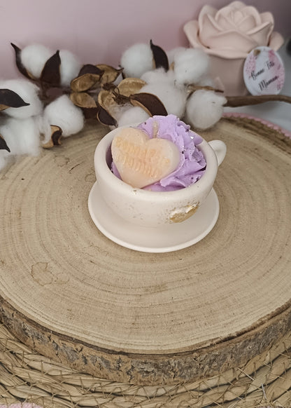 Bougie parfumée "tasse" - parfum Pomme d'amour